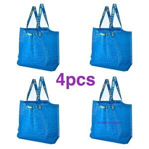 IKEA FRAKTA 4 Pack Medium Shopping Bag 10 Gallon 17.75" x 17.75" x 7" NWT